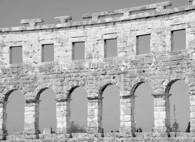 Santiago de Compostela, İspanya, siyah beyaz resim mimarisinde