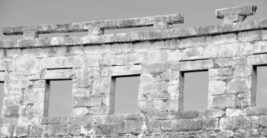 İran Persepolis 'inde eski kalıntılar tarihi anıtlar ve rui