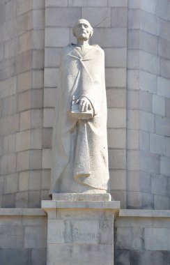 YEREVAN ARMENIA 09 12 2019: Mkhitar Gee Ermeni bilim adamı, yazar, halk figürü, düşünür ve rahipti. Ermeni Rönesansı 'nın temsilcilerinden biriydi.