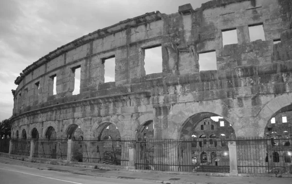 Pula Croatia Nov 2016 Amfiteater Romawi Kuno Pula Kroasia Situs — Stok Foto