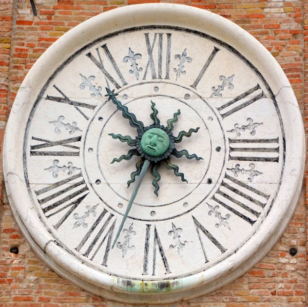 Clock Old Wall — Stock Photo, Image