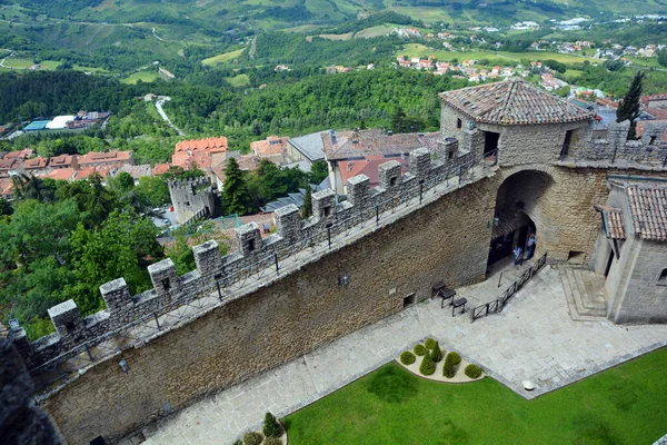 Vista Para Cidade Bergamo Itália — Fotografia de Stock