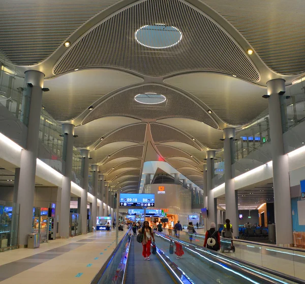 Interno Dell Aeroporto Moderno Parigi — Foto Stock