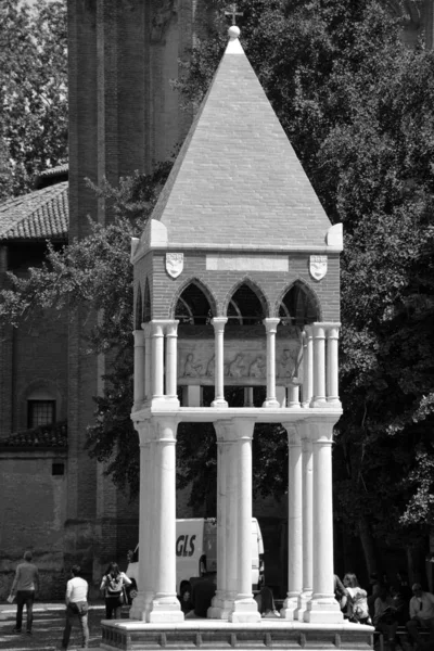 Чорно Біле Зображення Церкви — стокове фото
