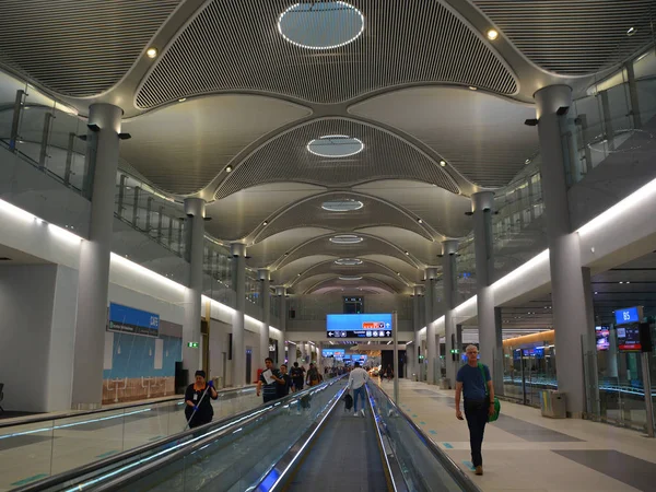 Interno Dell Aeroporto Moderno Parigi — Foto Stock