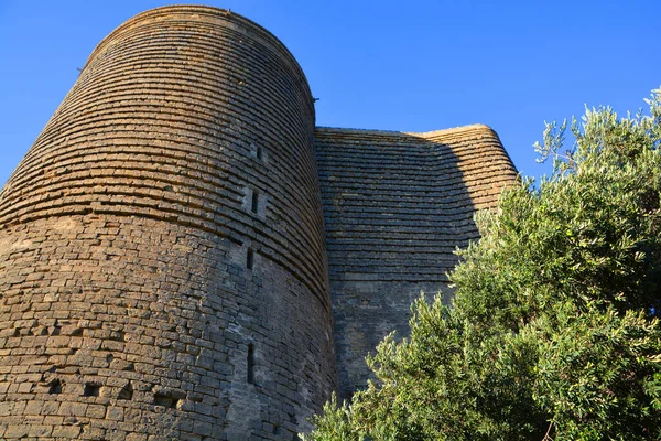 Baku Azerbeidzjan Aug 2017 Maiden Tower Old City Icheri Sheher — Stockfoto