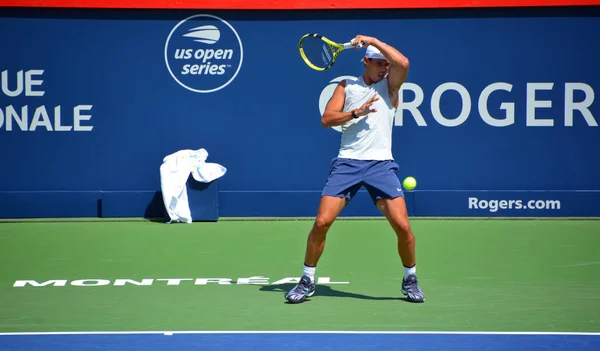 Montreal Augustus Raphael Nadal Opleiding Hof Montreal Rogers Cup Augustus — Stockfoto