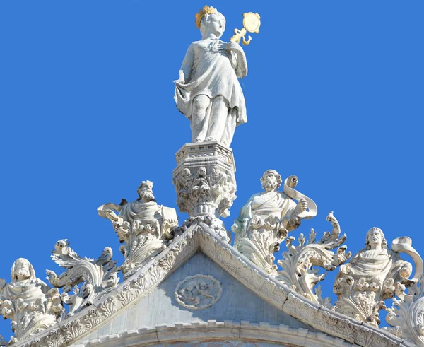 Estátua Santo Pedro Paulo Roma Itália — Fotografia de Stock