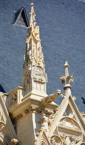 Architekturfragmente Der Sainte Chapelle Heilige Kapelle 1379 Vincennes Vincennes Von — Stockfoto