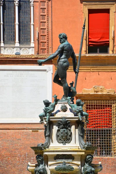 Estatua Neptuno Ciudad Europea — Foto de Stock