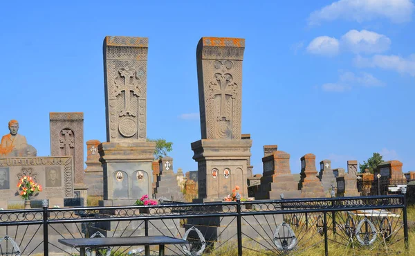 Noraduz Armenia Noraduz Famoso Por Sus Grandes Khachkars Cruces Piedras —  Fotos de Stock