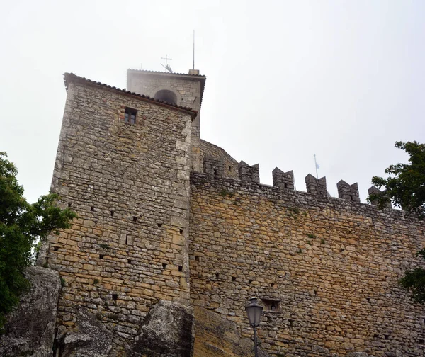 Tomar Portugália 2018 Június Középkori Vár Tornyának Megtekintése Amelyet Templomos — Stock Fotó