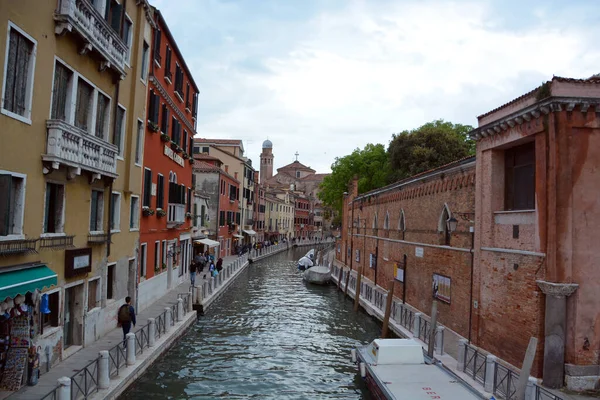 Vista Para Canal Canais Veneza Itália — Fotografia de Stock