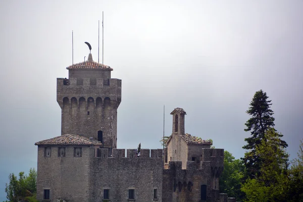 Vista Sul Castello Della Città Carcassonne Francia — Foto Stock