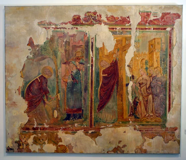Роспись Церкви Искушении George Istanbul Turkey — стоковое фото