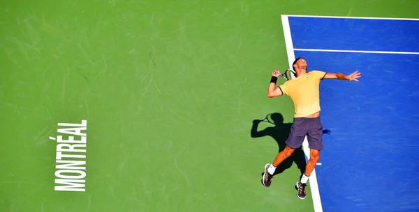 Montreal Agosto Roger Federer Cancha Montreal Rogers Cup Agosto 2011 — Foto de Stock