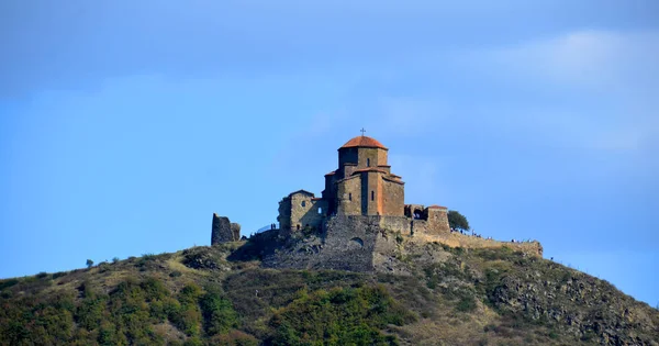 Jvari Georgia Monasterio Jvari Monasterio Ortodoxo Georgiano Del Siglo Cerca — Foto de Stock