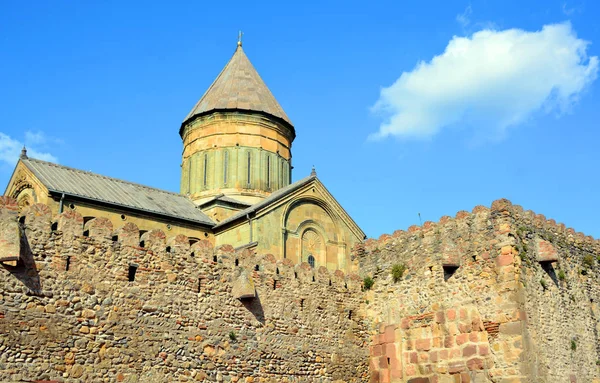Svetitskhoveli Cathedral Грузинський Православний Собор Розташований Історичному Місті Мцхета — стокове фото