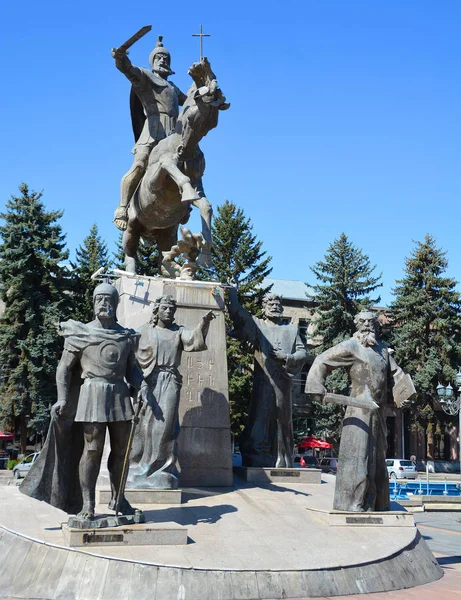 Gyumri Armenia 2019 Artush Papoyan Equestrian Statue Vartan Mamikonian 아르메니아의 — 스톡 사진