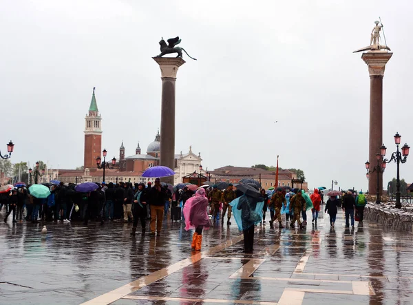 Venetië Italië Februari 2015 Uitzicht Het Stadsplein Sint Petersburg Rusland — Stockfoto
