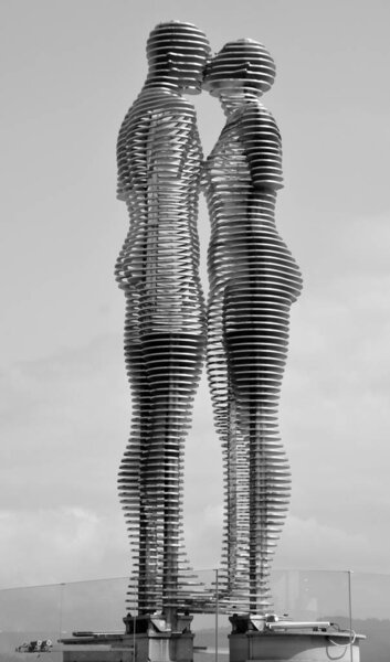 silhouette of a couple on a date