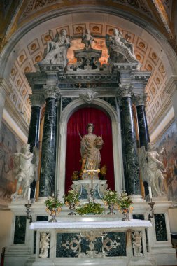 La chiesa del Gesu ya da Casa Professa kilisesinin papaz evi. Mimar Giovanni Tristano tarafından tasarlanan Barok Kilisesi, İtalya 'nın Palermo şehrinde 8 Nisan 2013 tarihinde 1636 yılında tamamlanmıştır..