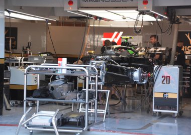 MONTREAL İbne Kanada 06-13-2019 Montreal Grand Prix Açık Kapı Günü. Formula 1 Ferrari S.P.A. Formula 1 'de yarışan bir yarış takımıdır..