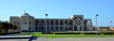 VAGHARSHAPAT ARMENIA 09: 12 2019: Apostolic Kilisesi 'nin merkezi Kutsal Etchmiadzin' in Ana Bakış Alanı