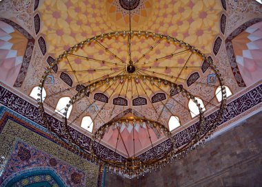 SHAMAKHI AZWEIJAN 09 07 19: Shamakhi Juma Camii 'nin veya Şah İnşaat Camii' nin Cuma Camii 'nin içinde 743-744, Tiflis' ten gelen jeolojik bir komisyonun araştırmasına dayanıyor.