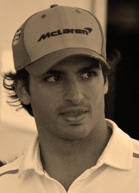 MONTREAL İbne Kanada 06 06 06 2019: Montreal Grand Prix açık kapı günü. Carlos Sainz Vazquez de Castro, Formula 1 'de yarışan İspanyol bir yarışçı..