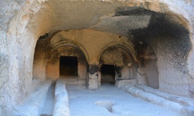 VARDZIA GEORGIA 09 16: 19: Vardzia, Gürcistan 'ın güneyindeki bir mağara manastırı.