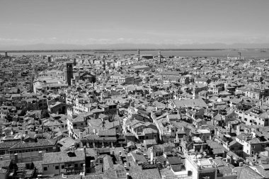 Venedik, İtalya 'nın havadan görünüşü