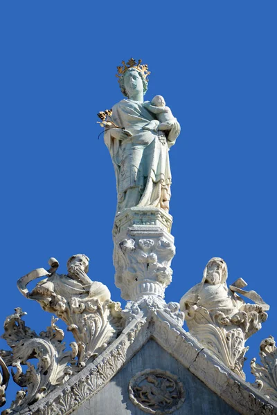 Statua Del Della Vergine Maria Barcellona — Foto Stock