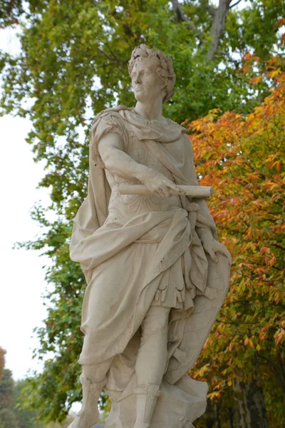 Vecchia Scultura Parigi Francia — Foto Stock