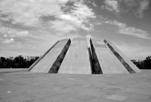 Yerevan Armenia Complejo Conmemorativo Del Genocidio Armenio Tsitsernakaberd Monumento Oficial — Foto de Stock