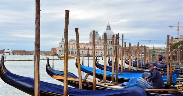 Gôndolas Grande Canal Veneza Itália — Fotografia de Stock