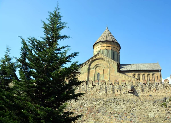 Svetitskhoveli Cathedral Грузинський Православний Собор Розташований Історичному Місті Мцхета — стокове фото