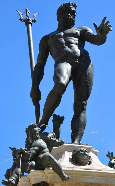 Статуя Нептуна Европейском Городе — стоковое фото