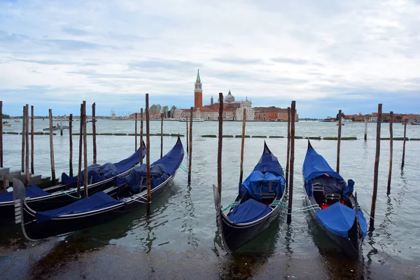 Gondels Het Kanaal Venetië Italië — Stockfoto