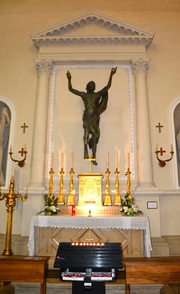 Interior Antiga Igreja Cristã — Fotografia de Stock