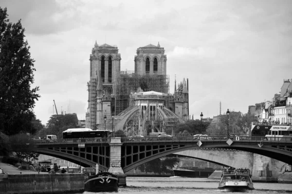 Katedrála Notre Dame Paris Nejznámější Gotická Římskokatolická Katedrála 1163 1345 — Stock fotografie