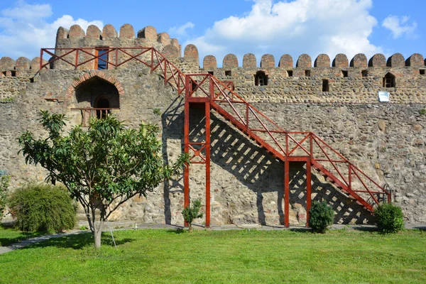 Mtskheta Georgia Wall Svetitskhoveli Cathedral Cathedral Living Pillar Шедевр Собору — стокове фото