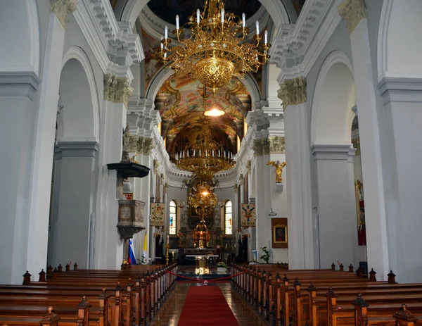 Lucerna Jul Vista Interior Iglesia Jesuita Lucerna Junio 2017 Luzern — Foto de Stock