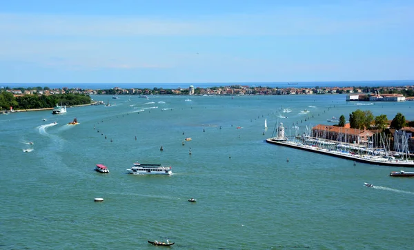 Vista Aérea Venecia Gran Canal Día Verano — Foto de Stock