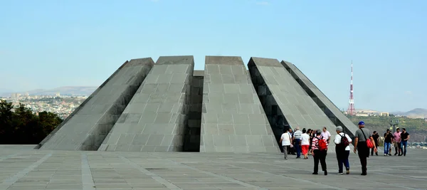 Yerevan Armenia Complesso Commemorativo Del Genocidio Armeno Tsitsernakaberd Memoriale Ufficiale — Foto Stock