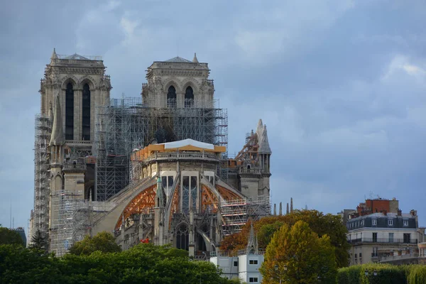 Die Kathedrale Notre Dame Paris Ist Eine Der Berühmtesten Gotischen — Stockfoto