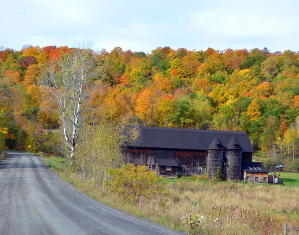 Farm Mountain Landscape Autumn Season — Stock Photo, Image