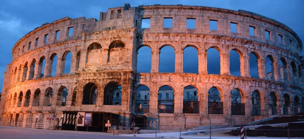 Pula Kroatien Nov 2016 Antik Romersk Amfiteater Pula Kroatien Unescos — Stockfoto