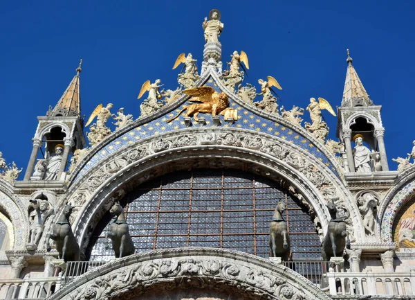 Catedral San Marco Venecia Italia Detalles Arquitectura Del Techo — Foto de Stock