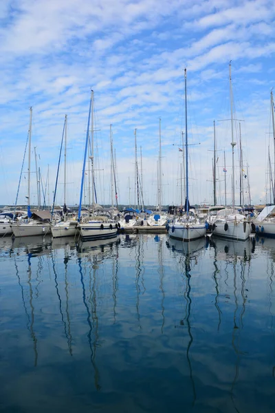 Yachts Dans Port Barcelone — Photo